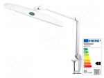 Desk lamp | 21W | 230VAC 50Hz | Plug: EU | 2.3kg | Arm len: 900mm | 1100lm