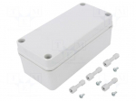 Enclosure: multipurpose | X: 80mm | Y: 170mm | Z: 65mm | PICCOLO | grey