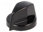 Knob | with pointer | thermoplastic | &Oslash;shaft: 6mm | &Oslash;18.8x12.5mm
