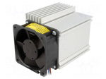 Heatsink: extruded | L: 75mm | W: 75.5mm | H: 65.8mm | aluminium | plain