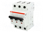 Circuit breaker | 400VAC | Inom: 10A | Poles: 3 | DIN | Charact: C | 6kA