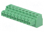 Pluggable terminal block | 3.81mm | ways: 9 | straight | plug | female