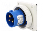 Connector: AC supply | socket | male | 16A | 400VAC | IEC 60309 | IP67