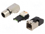 Plug | RJ45 | PIN: 8 | Cat: 6a | shielded | Layout: 8p8c | 5.5&divide;10mm | IDC