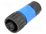 Connector: circular | plug | PIN: 4 | female | screw terminal | 400V | 16A