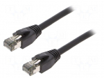 Patch cord | S/FTP | Cat 8.1 | stranded | Cu | LSZH | black | 3m | 26AWG