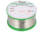 Soldering wire | Sn96,5Ag3Cu0,5 | 500um | 250g | lead free | 217&divide;219&deg;C