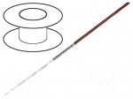 Wire: coaxial | RG178BU | stranded | CCS | FEP | brown | 100m | 1.8mm