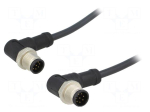 Cable: for sensors/automation | PIN: 8 | M12-M12 | 1m | plug | plug | 30V