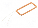 RFID antenna | 125kHz | Body dim: 25x55x3mm | Usable dim: 20x50x3mm