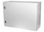 Enclosure: multipurpose | X: 600mm | Y: 800mm | Z: 300mm | CS | steel | grey