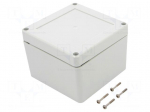 Enclosure: multipurpose | X: 105mm | Y: 105mm | Z: 75mm | ZP | light grey