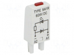 Module protecting | socket | Indication: LED | Colour: red