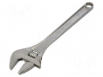 Wrench: adjustable | 44mm | hardened,chrome plated key surface