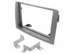 Radio frame | Fiat,Lancia | 2 DIN | silver