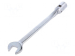 Wrench | combination swivel head socket,with joint | 250mm