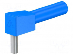 Laboratory connector: 4mm banana | socket | 1kV | 32A | blue | 33.25mm