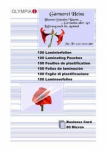 Laminē&scaron;anas plēves OLYMPIA Business Cards, 95x60mm, 80mkr, glancētas, 100 gab.