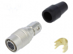 Connector: circular | push-pull | plug | PIN: 4 | 2A | HR10 | soldering