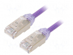Patch cord | F/UTP,TX6A-28&trade; | Cat: 6a | RJ45 plug,both sides | wire