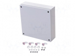 Enclosure: multipurpose | X: 400mm | Y: 400mm | Z: 120mm | KX | steel | IP66