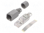 Connector: RJ45 | plug | PIN: 4 | Cat: 5 | shielded | gold-plated | 8p8c
