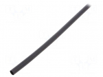 Heat shrink sleeve | glued | 3: 1 | 6mm | L: 1.2m | black | polyolefine