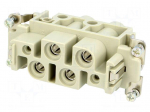 Connector: HDC | contact insert | female | 16A,80A | 400V,830V