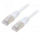 Patch cord | F/UTP | Cat: 6 | RJ45 plug,both sides | stranded | CCA | 3m