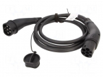 EMobility: cable | 1x0.5mm2,5x6mm2 | 480VAC | 22kW | IP44 | three-phase