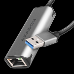 Axagon ADE-25R SUPERSPEED USB-A 2.5 GIGABIT ETHERNETCompact aluminum USB-A 3.2 Gen 1 2.5 Gigabit Ethernet 10/100/1000/2500 Mbit adapter with automatic installation.
