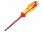 Screwdriver: insulated | slot | 4x0.8mm | Blade length: 100mm