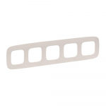 Plate Valena Allure - 5 gang - ivory