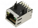 Connector: RJ45 | socket | PIN: 8 | Cat: 5 | shielded,with LED | 8p8c