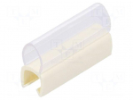 Markers | Marking: empty | 3&divide;4mm | PVC | white | -30&divide;60&deg;C | push-in
