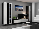 Cama Full cabinet VIGO '180' 180/40/30 white/black gloss