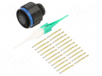 Connector: military | plug | female | PIN: 22 | straight | crimped | 5A