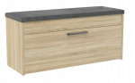 Topeshop PARMA SZAFKA SONOMA shoe organizer Closed Sonoma oak
