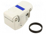 Enclosure for connectors: circular | IP69K | spring latch