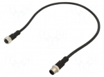 Cable: for sensors/automation | M12 | PIN: 8 | with metal nut | plug