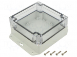 Enclosure: multipurpose | X: 105mm | Y: 105mm | Z: 60mm | ZP | ABS | IP67