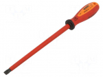 Screwdriver: insulated | slot | 10x1.6mm | Blade length: 200mm | 1kVAC