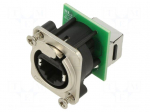Connector: RJ45 | socket | XLRnet | PIN: 8 | Cat: 5e | with push button