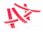 Splice tape | 44mm | 1000pcs | Features: self-adhesive | red