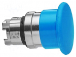 Switch: push-button | 22mm | Stabl.pos: 1 | blue | none | IP66 | mushroom