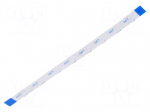 FFC tape | Cores: 12 | Tape ph: 0.5mm | L: 127mm | 500mA | 60V | FFC5-TIN
