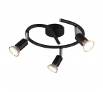 Trio Paris spotlight 3-pc GU10 matt black gaismeklis R80913932 4017807505115