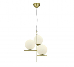 Trio Pure piekarama lampa 3-pc E14 matt brass brushed steel 302000308 4017807436112