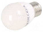 LED lamp | white warm | E27 | 230VAC | 1000lm | 10W | 160&deg; | 3000K