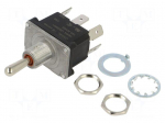 Switch: toggle | Pos: 3 | DP3T | (ON)-OFF-(ON) | 16A/250VAC | 16A/30VDC
